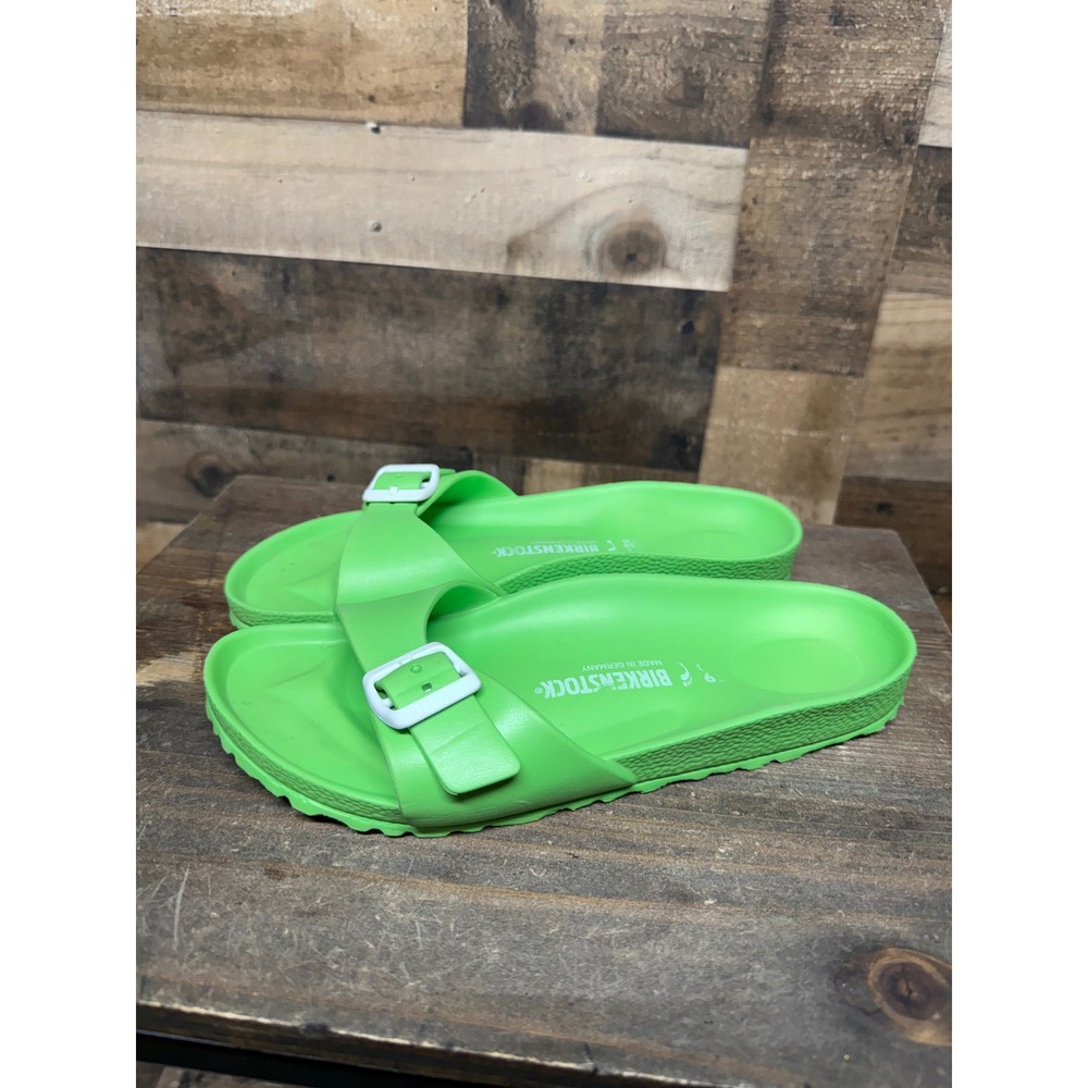 Birkenstock Madrid EVA Lime Green Slide Sandals EU 39 US Women 8 Waterproof